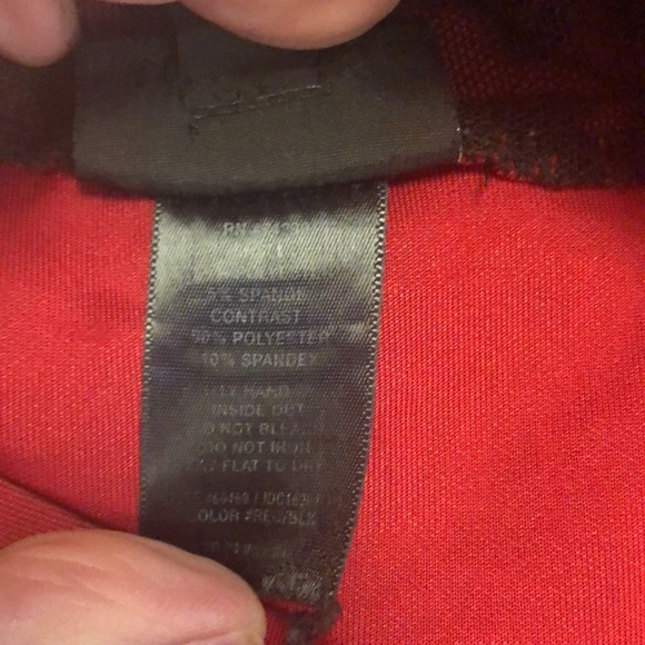 Pretty Red & Black Dress by En Focus Studio Plus Size 14 - Picture 11 of 13